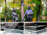 Бежецк - Памятник Ахматовой-Гумилевым